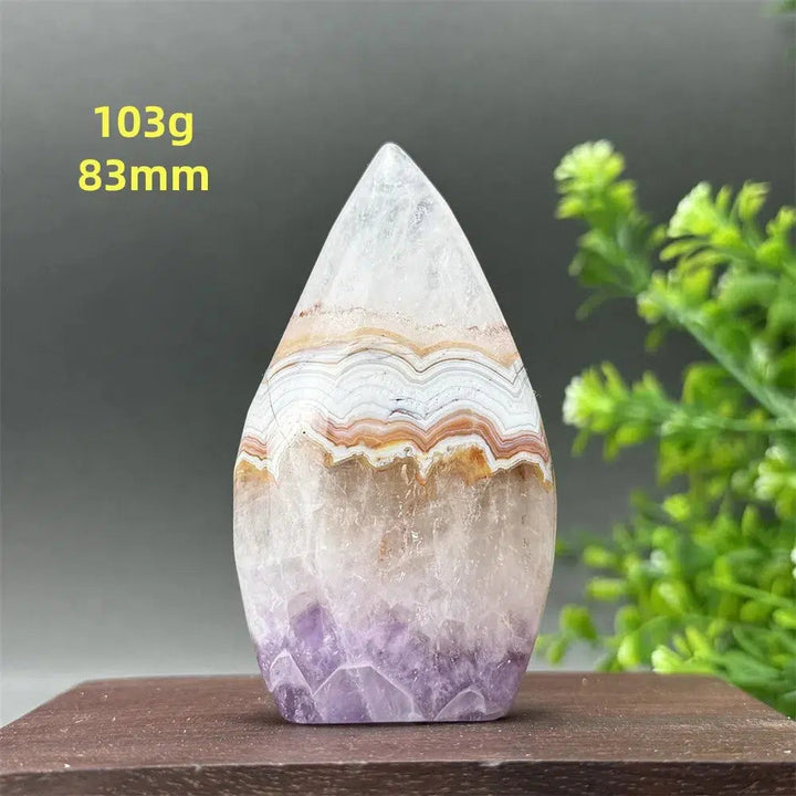 Amethyst Agate Torch