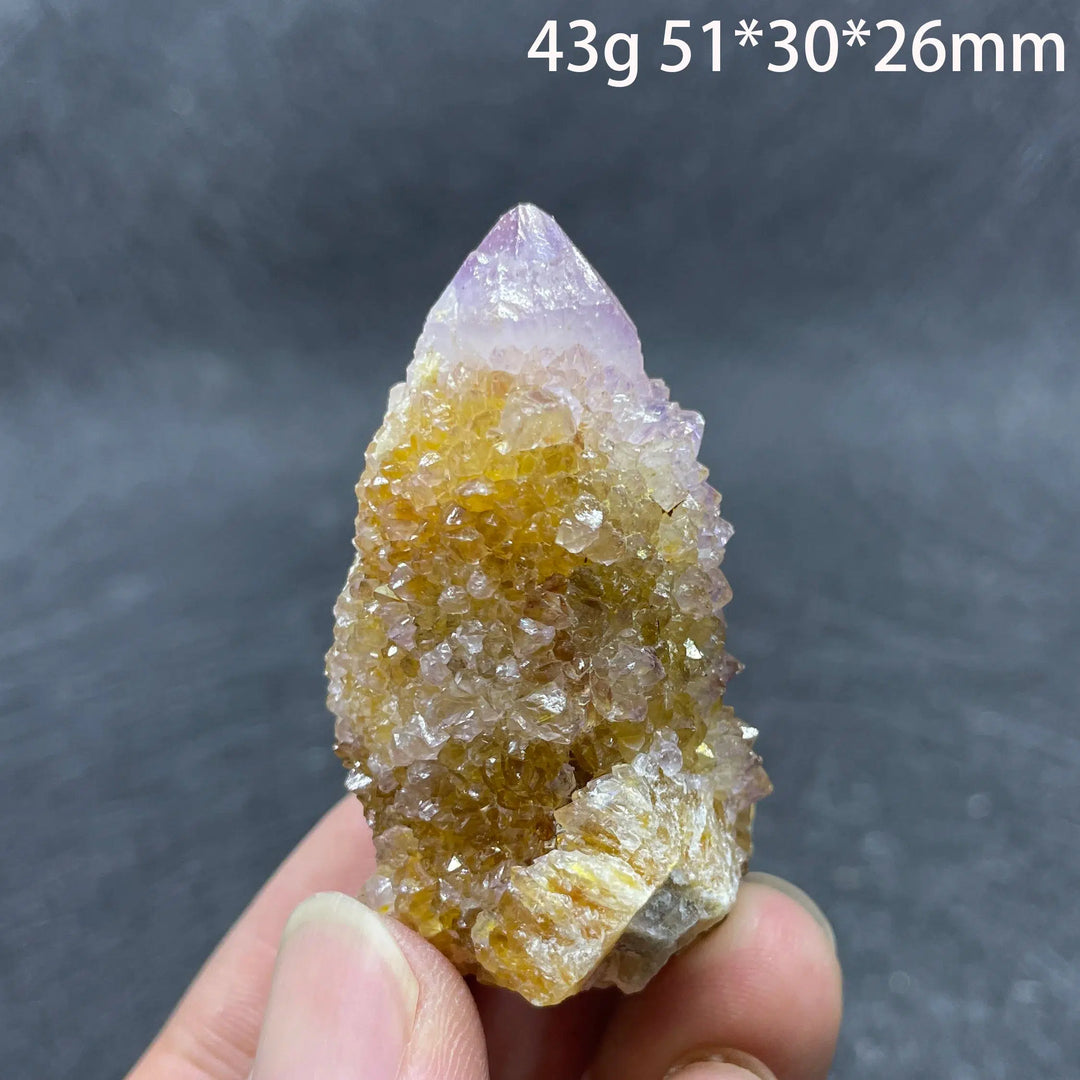 Amethyst Cactus Quartz Crystal Cluster