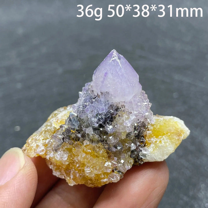 Amethyst Cactus Quartz Crystal Cluster