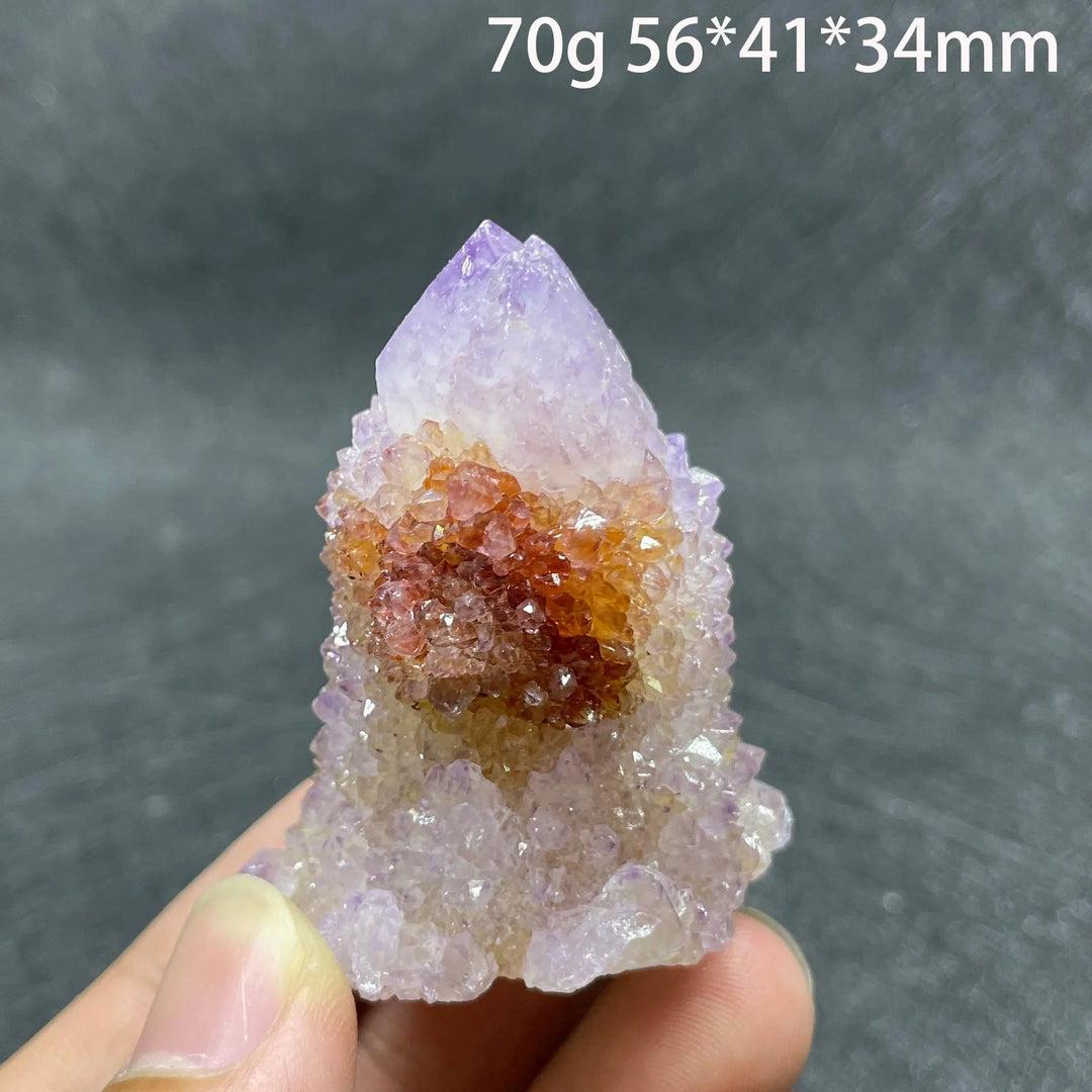 Amethyst Cactus Quartz Crystal Cluster