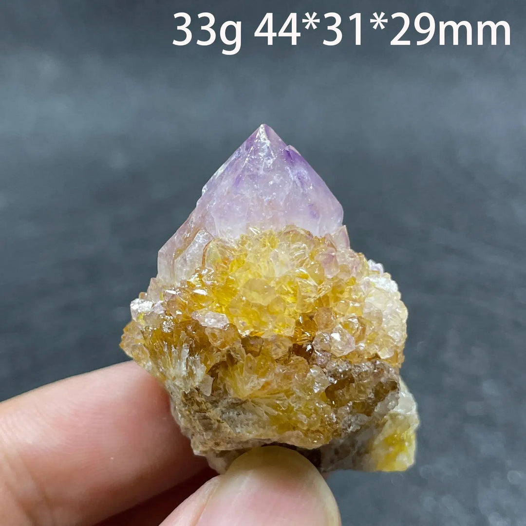 Amethyst Cactus Quartz Crystal Cluster