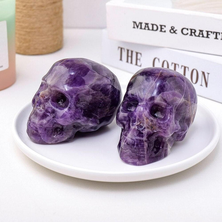 Amethyst Carved Crystal Skull