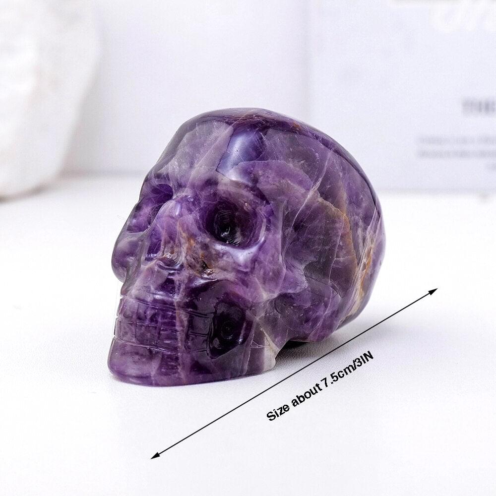 Amethyst Carved Crystal Skull