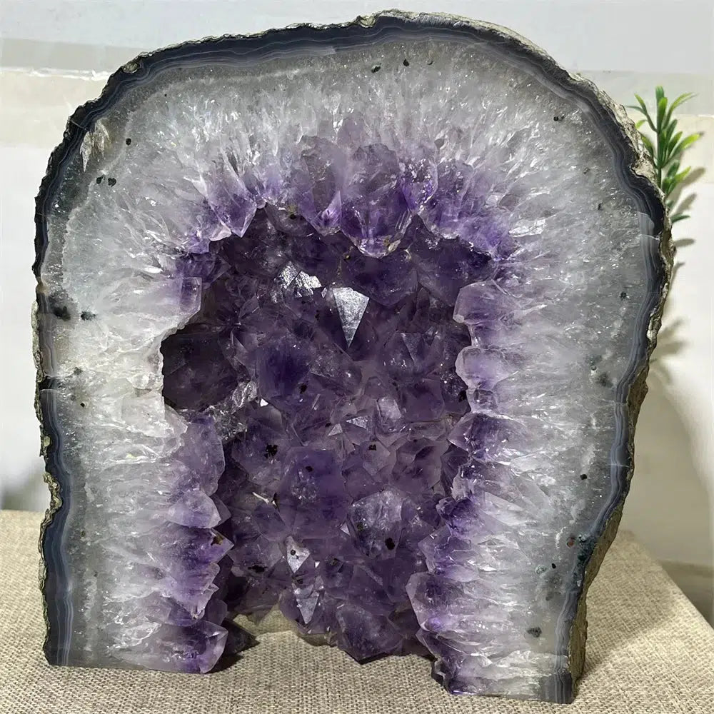 Amethyst Cluster Slice