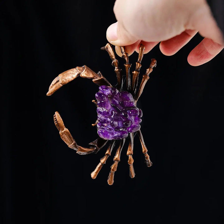 Amethyst Crab Desktop Figurine