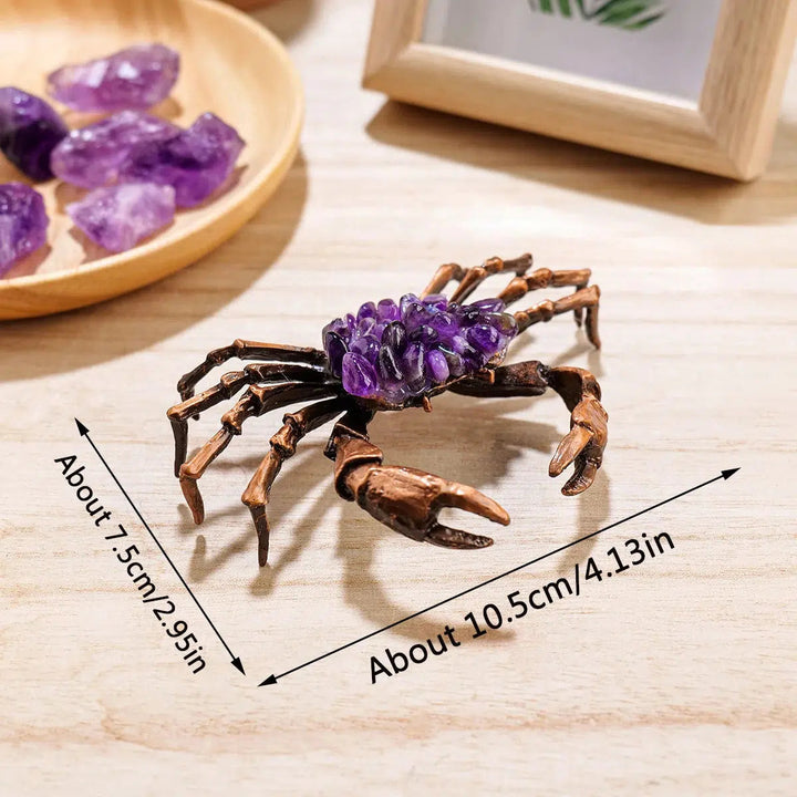 Amethyst Crab Desktop Figurine