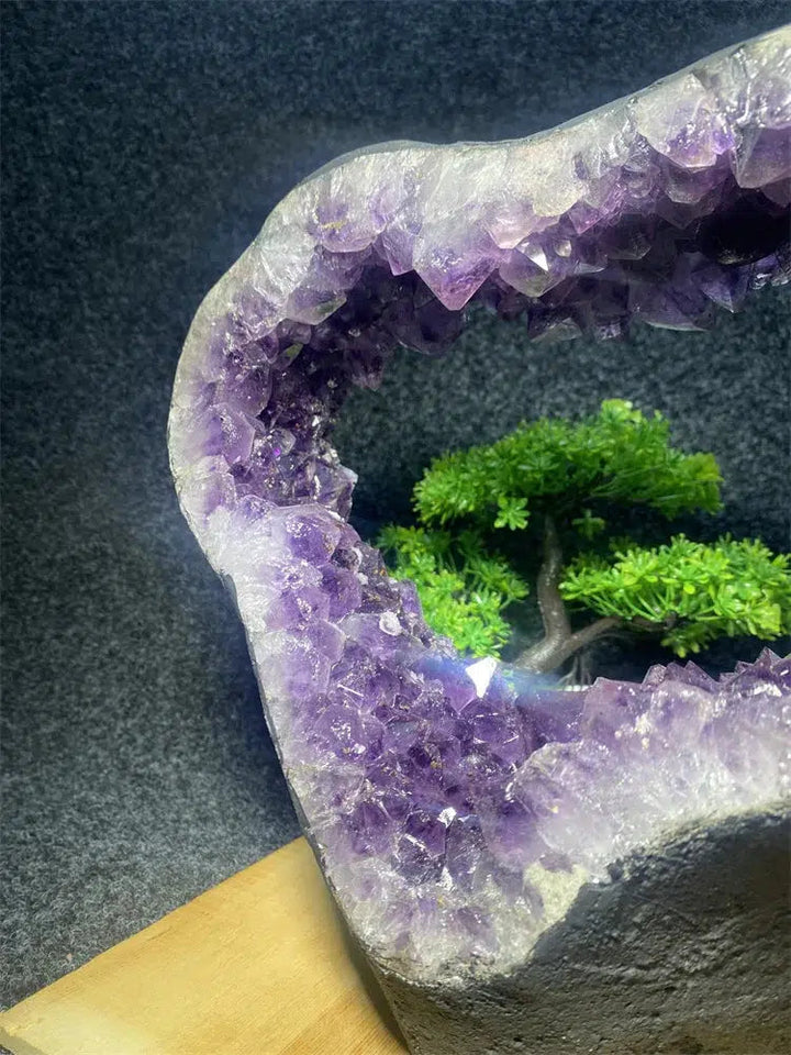 Amethyst Crystal Heart Shaped Portal