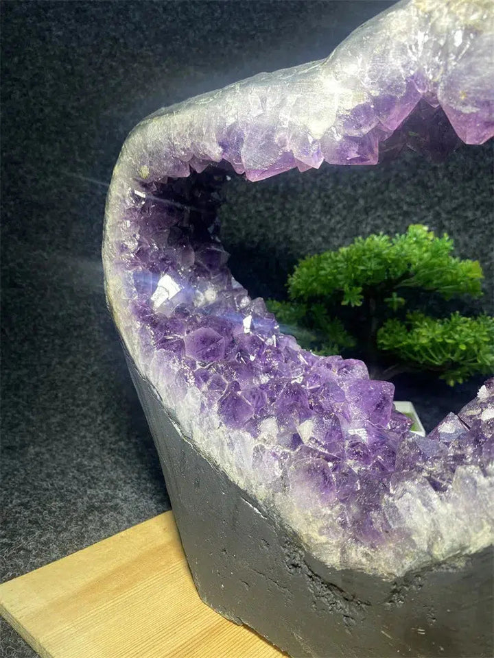 Amethyst Crystal Heart Shaped Portal