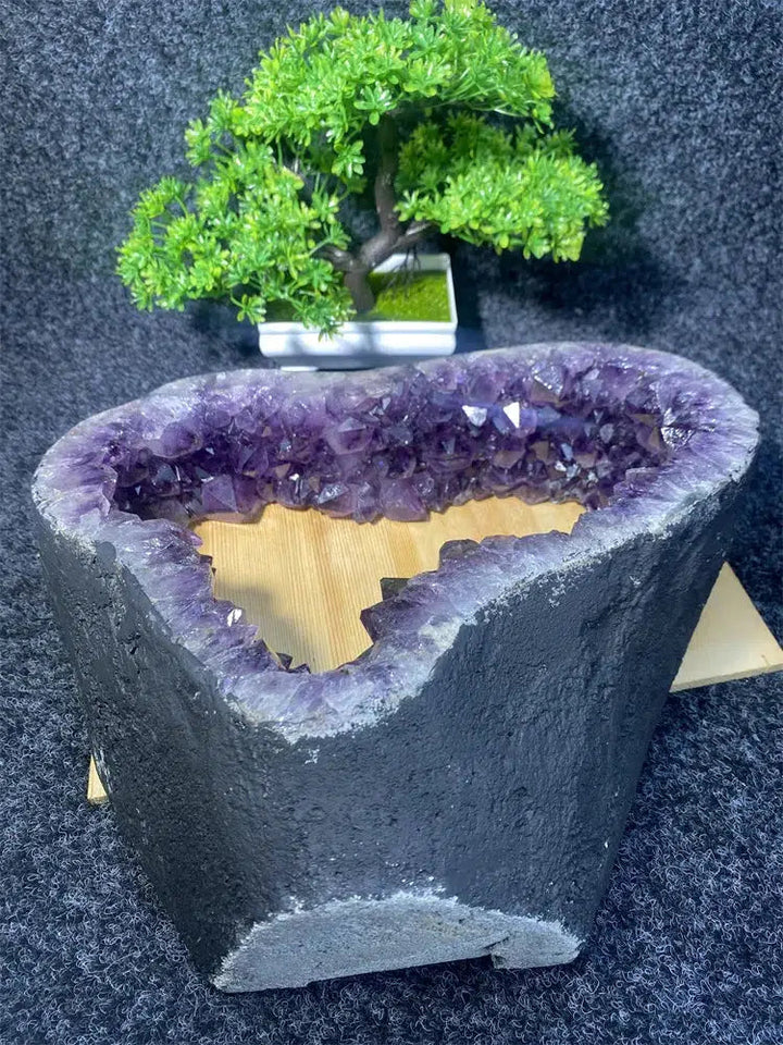 Amethyst Crystal Heart Shaped Portal