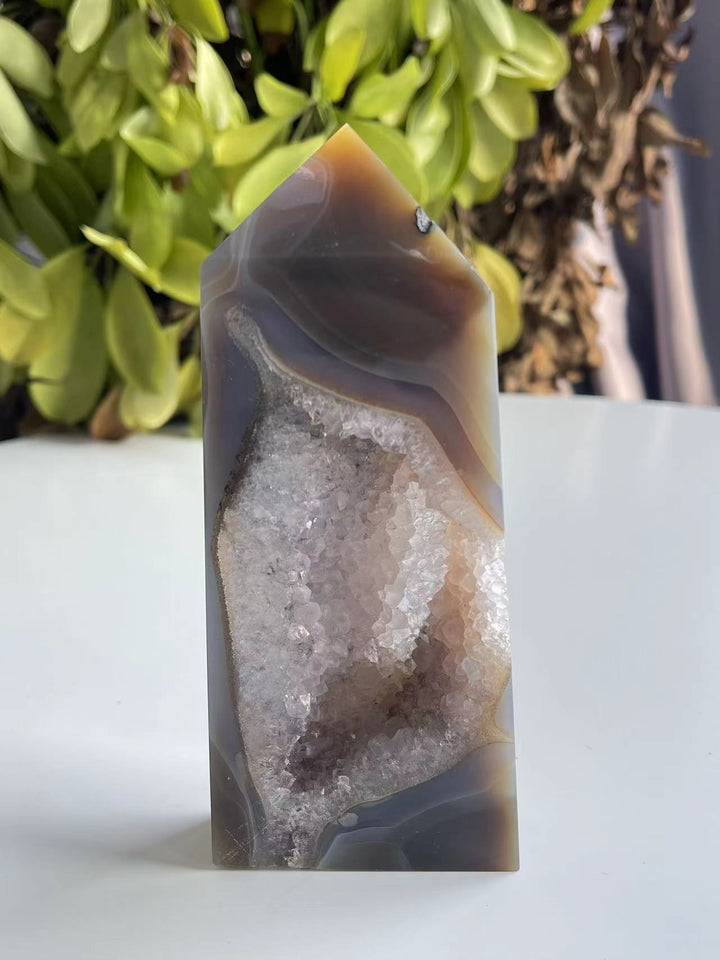 Amethyst Druzy Tower