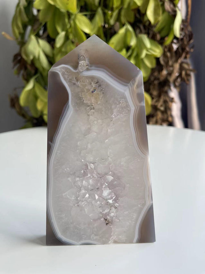 Amethyst Druzy Tower