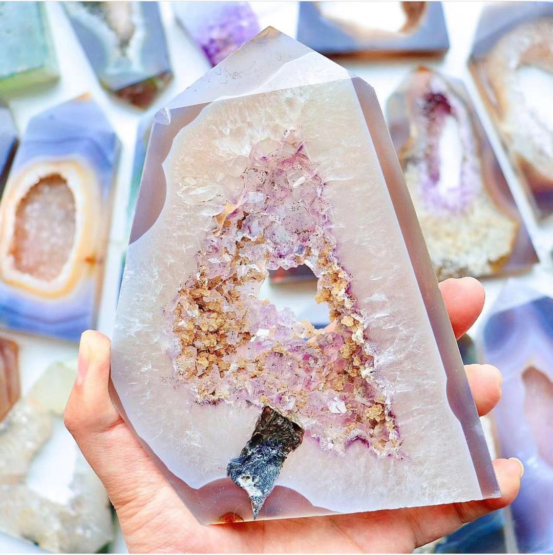 Amethyst Druzy Tower