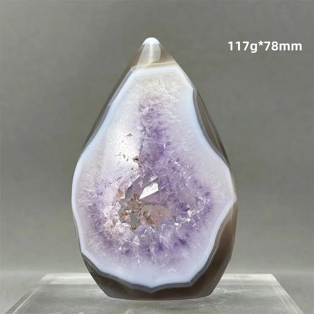 Amethyst Geode Freeform Torch