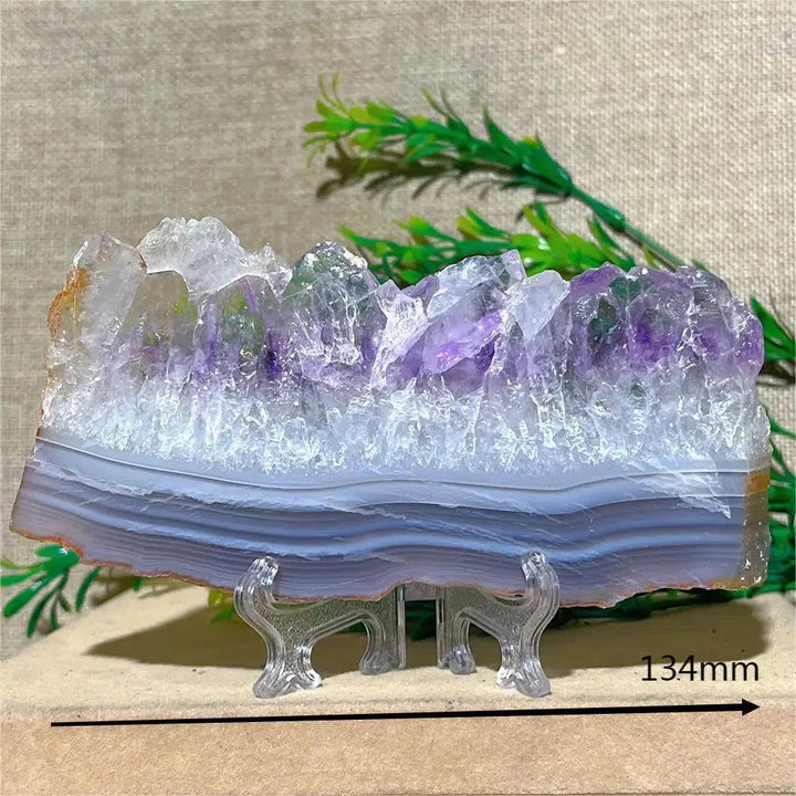 Amethyst Geode Slice + Stand