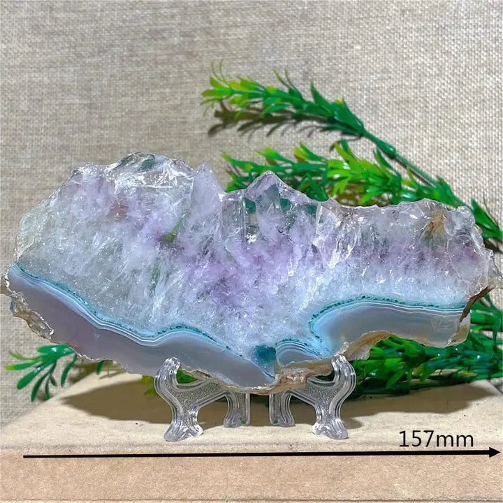 Amethyst Geode Slice + Stand