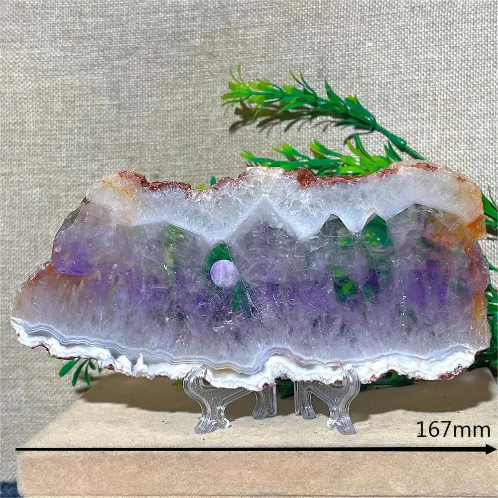 Amethyst Geode Slice + Stand