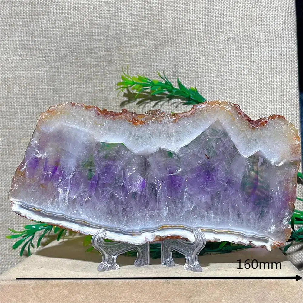 Amethyst Geode Slice + Stand