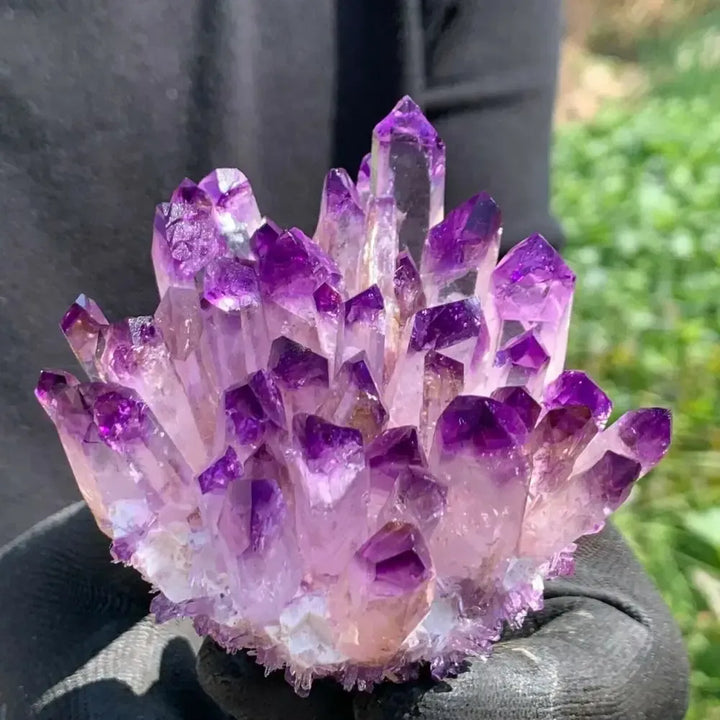 Amethyst Ghost Crystal Cluster