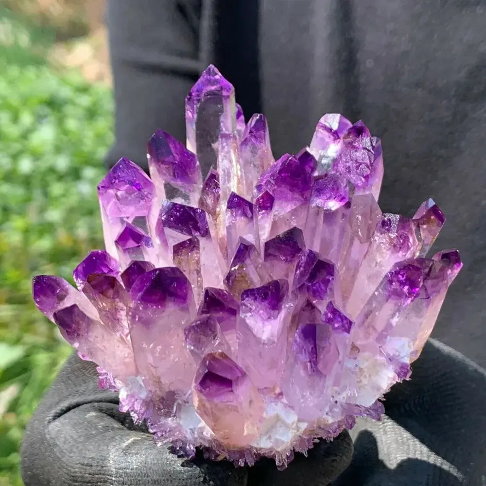 Amethyst Ghost Crystal Cluster