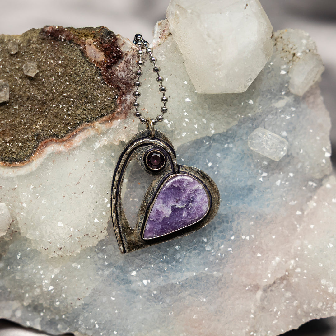 Amethyst On 925 Silver Pendant