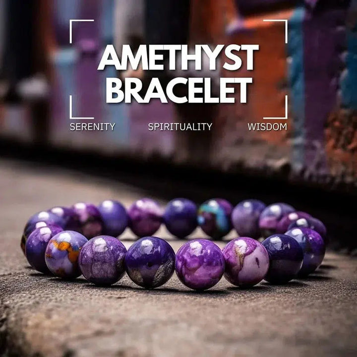 Amethyst Serenity, Spirituality, Wisdom Bracelet