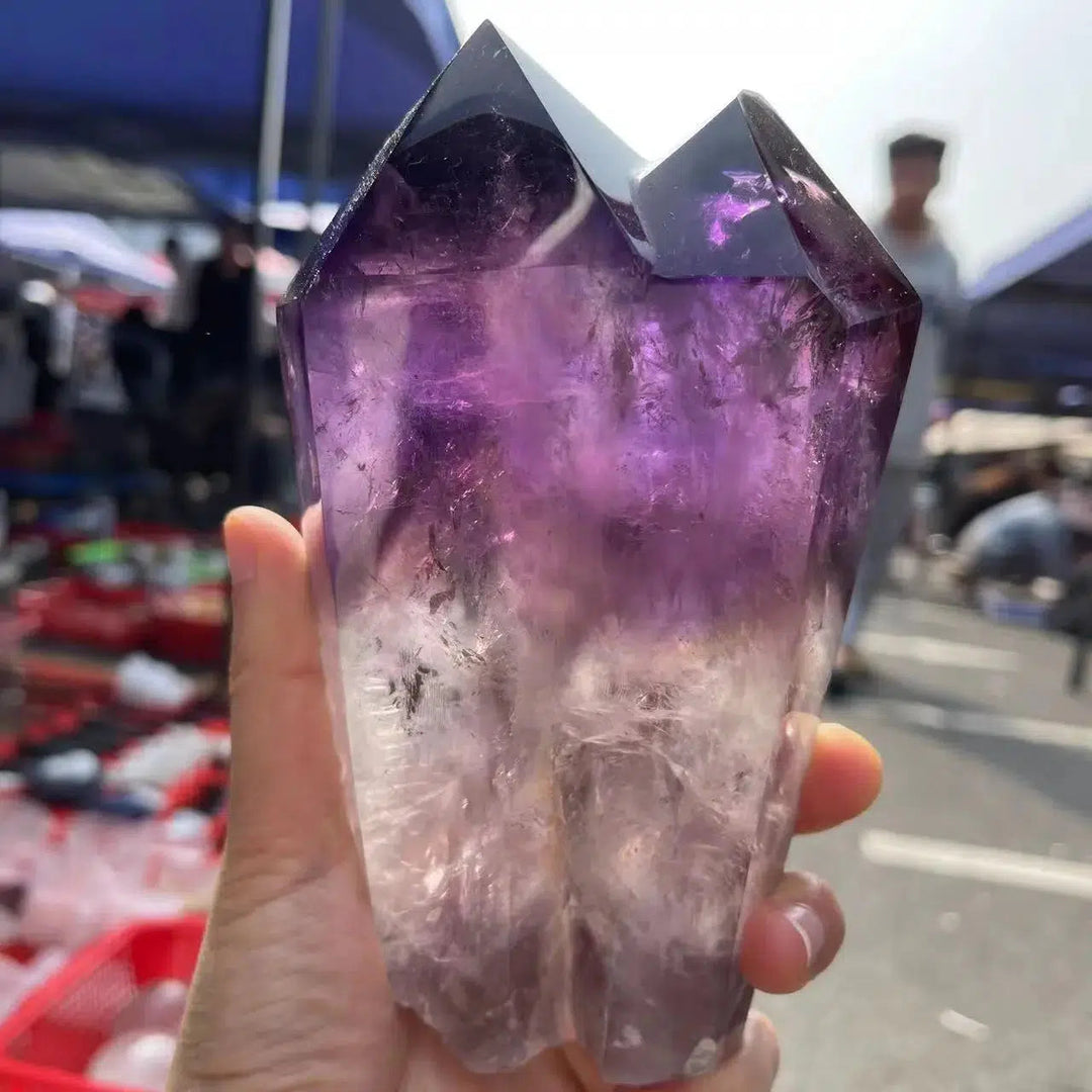 Amethyst Twin Points