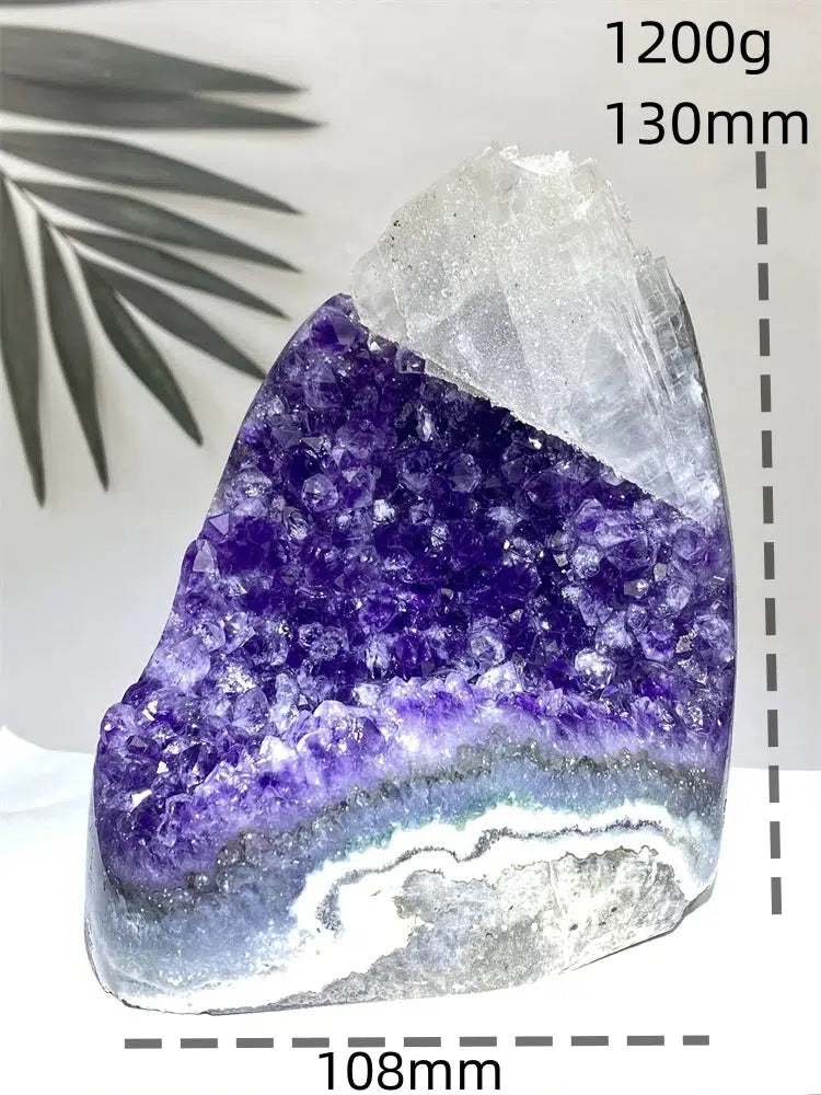 Amethyst and Calcite Flower Geode