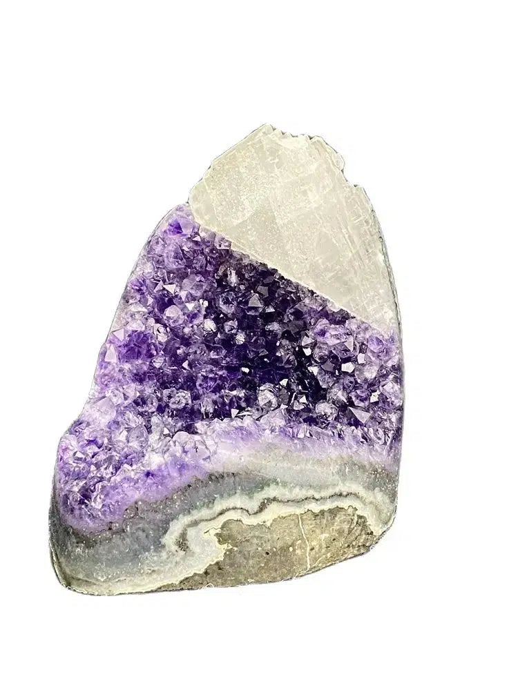 Amethyst and Calcite Flower Geode