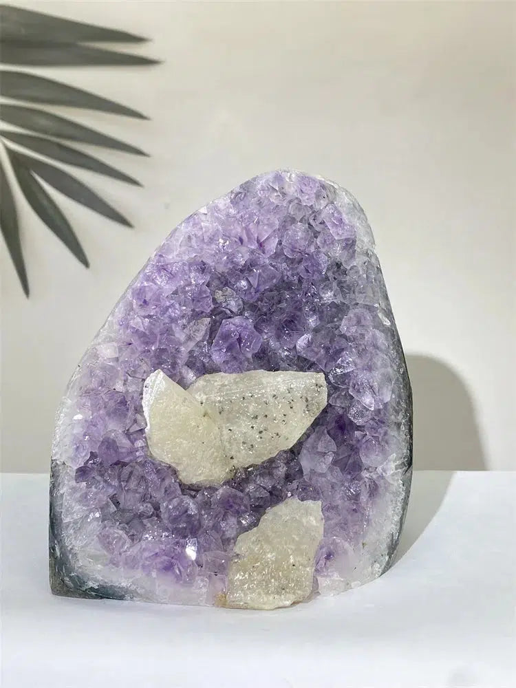 Amethyst and Calcite Flower Geode