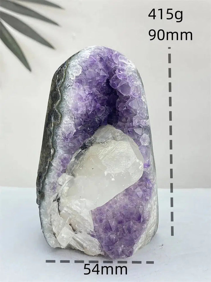 Amethyst and Calcite Flower Geode