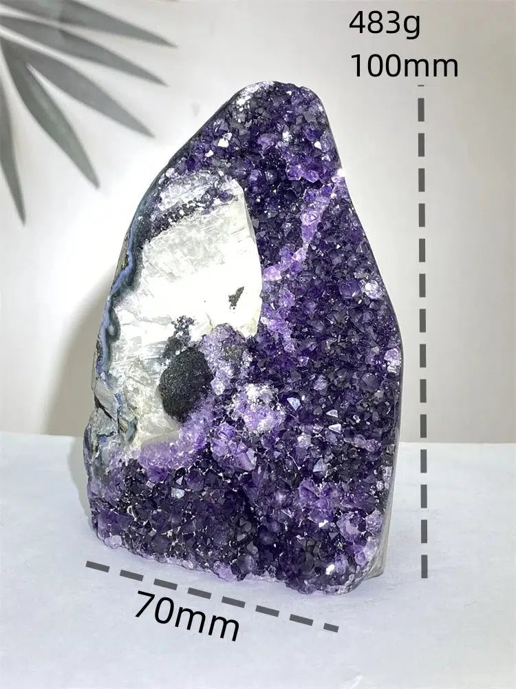 Amethyst and Calcite Flower Geode