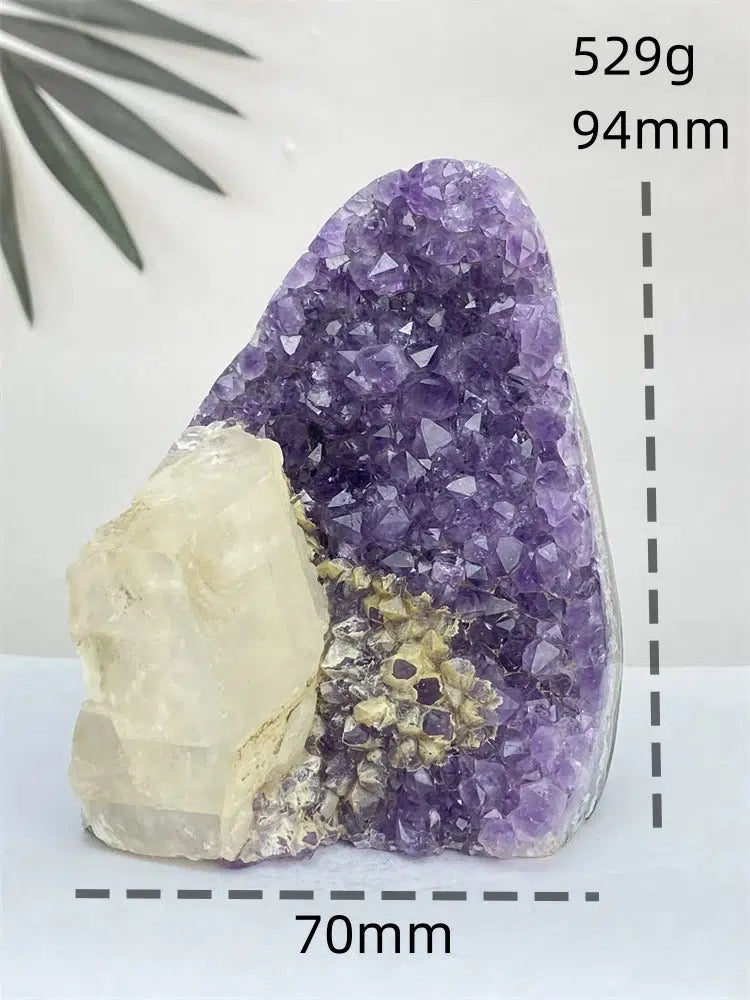 Amethyst and Calcite Flower Geode