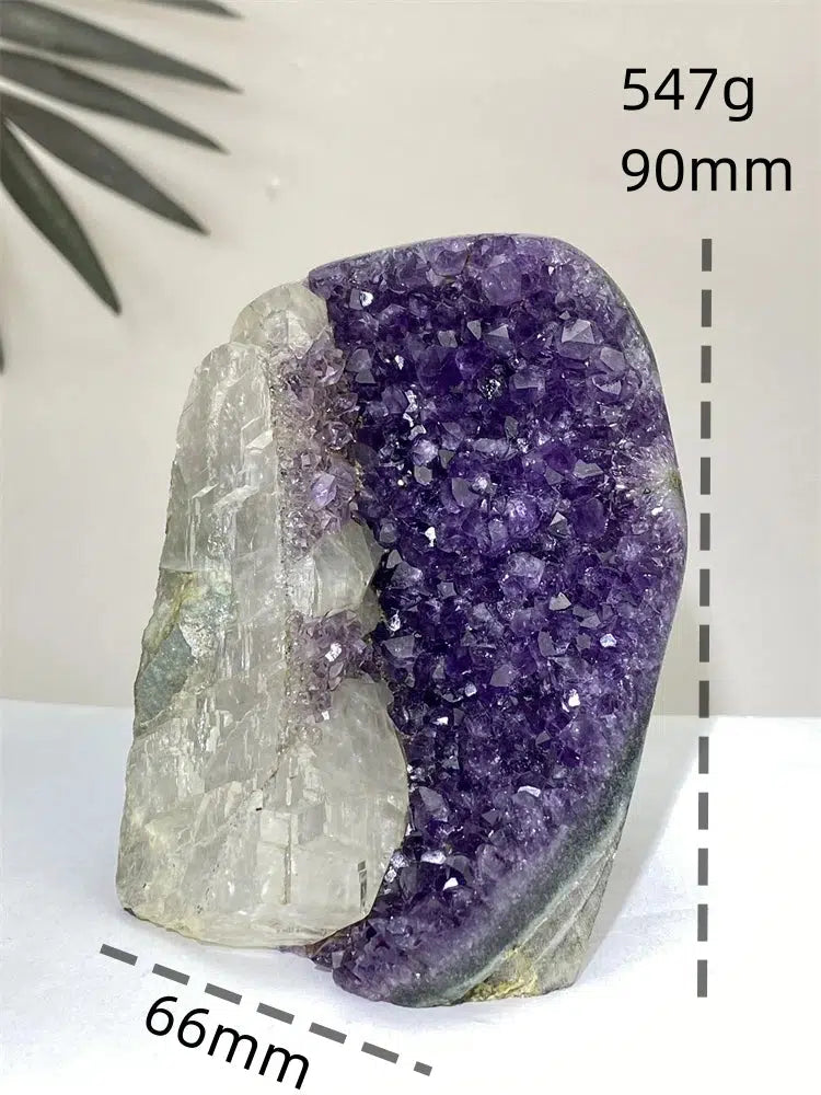 Amethyst and Calcite Flower Geode