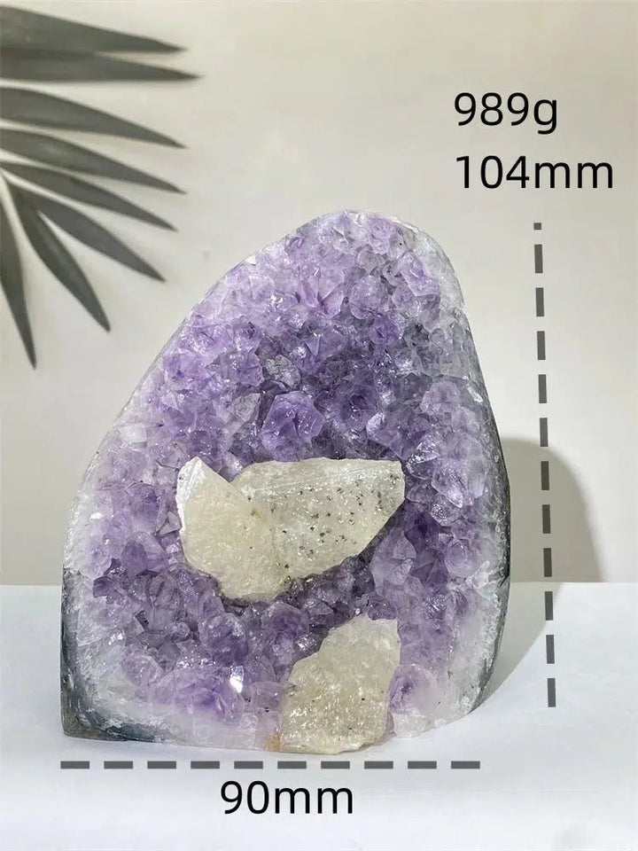 Amethyst and Calcite Flower Geode