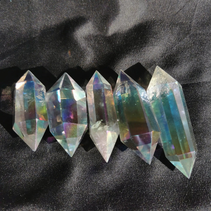 Angel Aura Clear Quartz Double Terminated Points