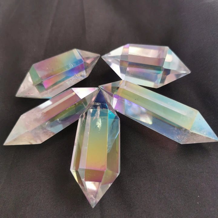 Angel Aura Clear Quartz Double Terminated Points