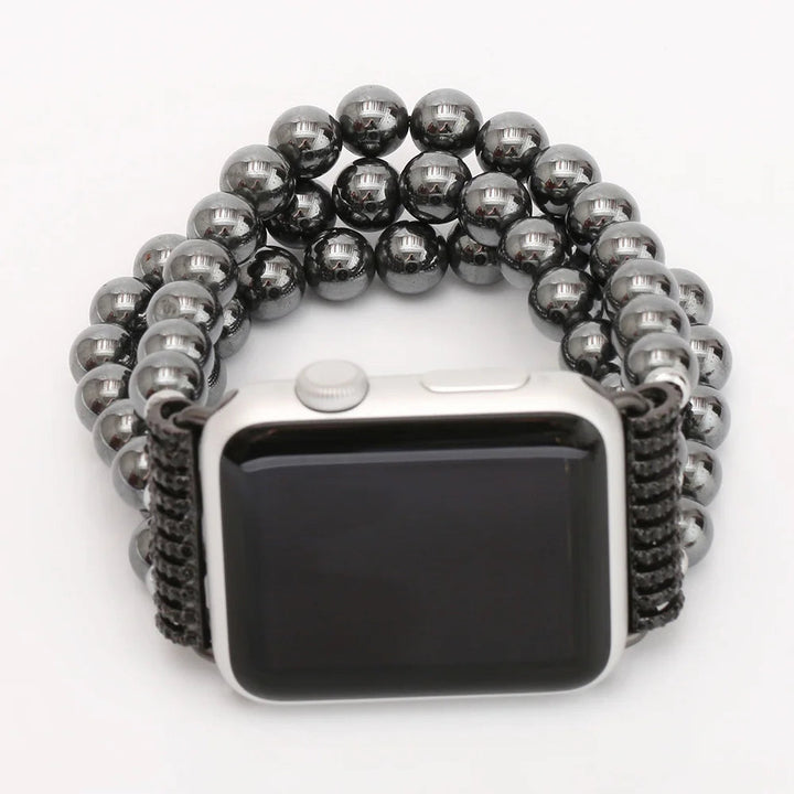 Apple iWatch Hematite Beads Band