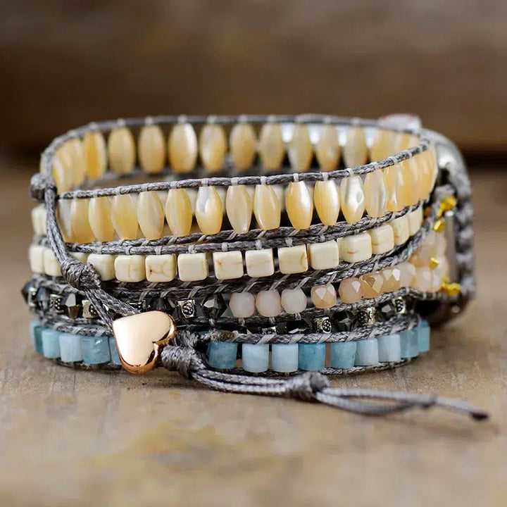 Aquamarine And Shells Apple iWatch Band