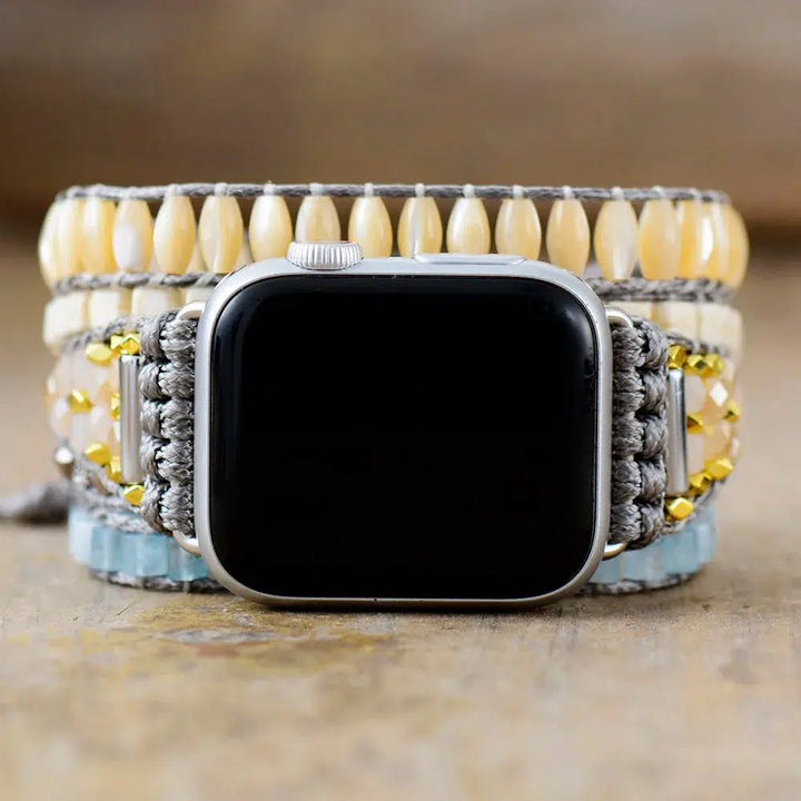 Aquamarine And Shells Apple iWatch Band