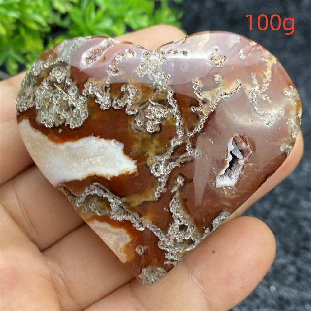 Aquatic Agate Geode Heart