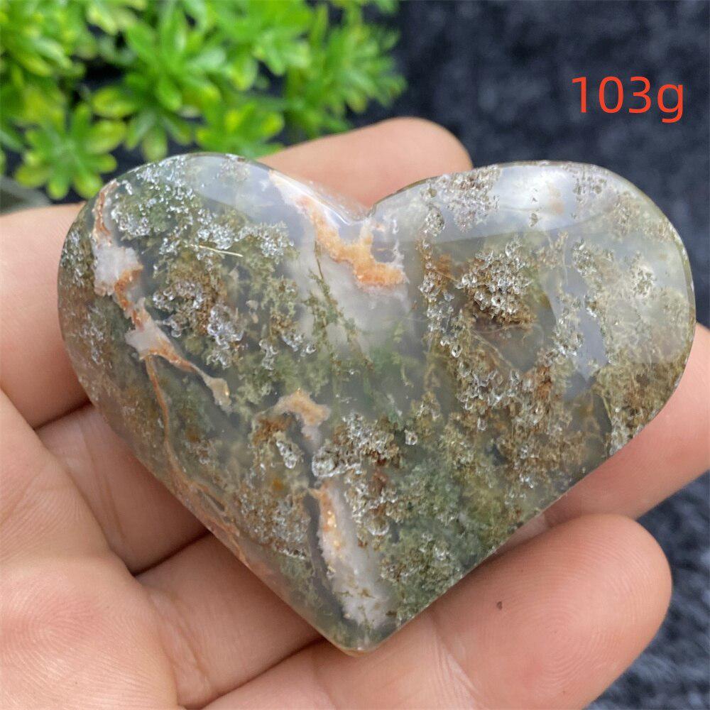 Aquatic Agate Geode Heart