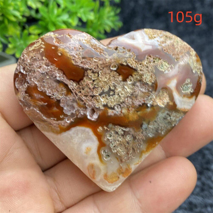 Aquatic Agate Geode Heart