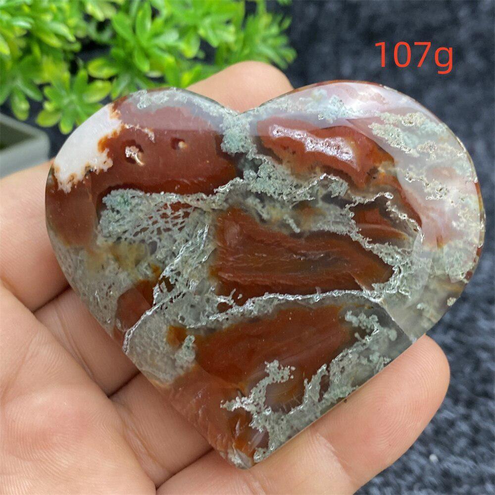 Aquatic Agate Geode Heart