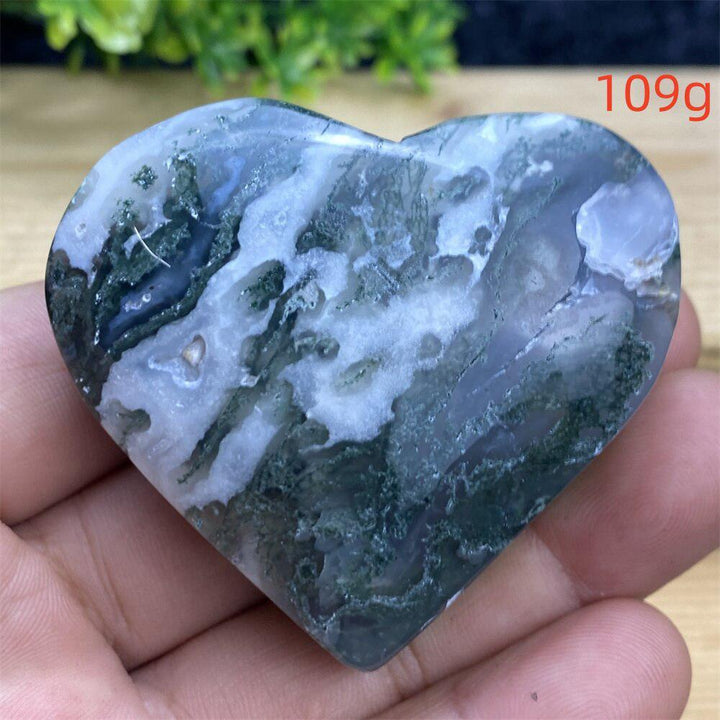 Aquatic Agate Geode Heart