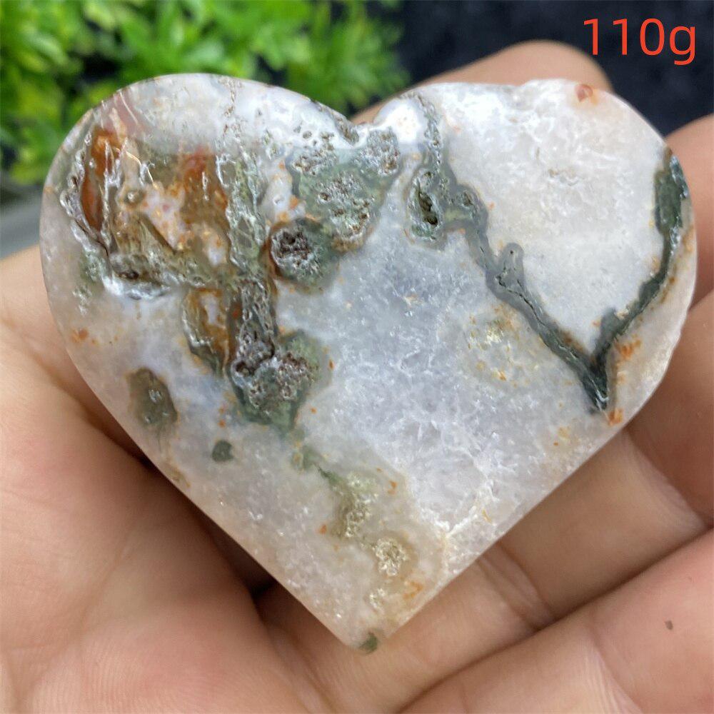 Aquatic Agate Geode Heart