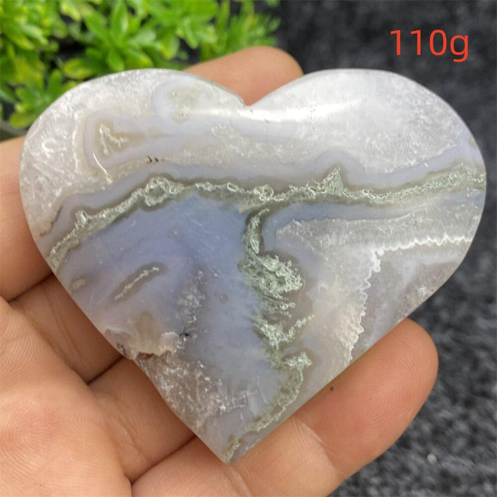 Aquatic Agate Geode Heart