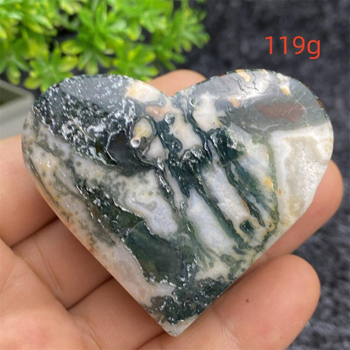 Aquatic Agate Geode Heart