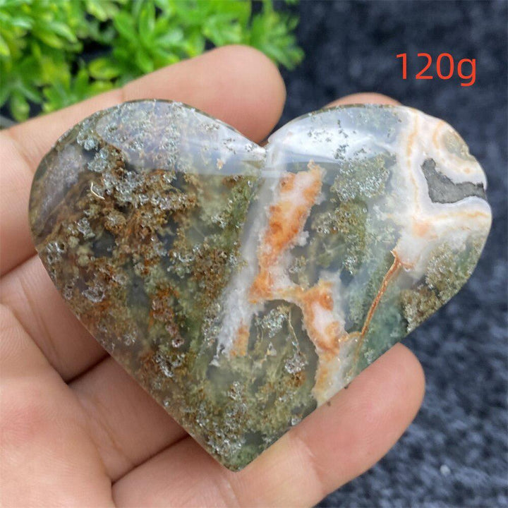 Aquatic Agate Geode Heart