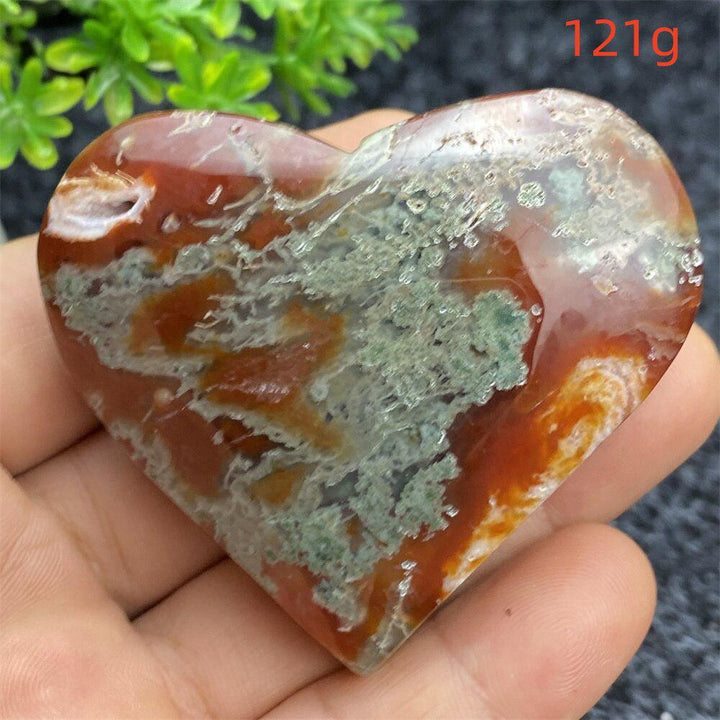 Aquatic Agate Geode Heart