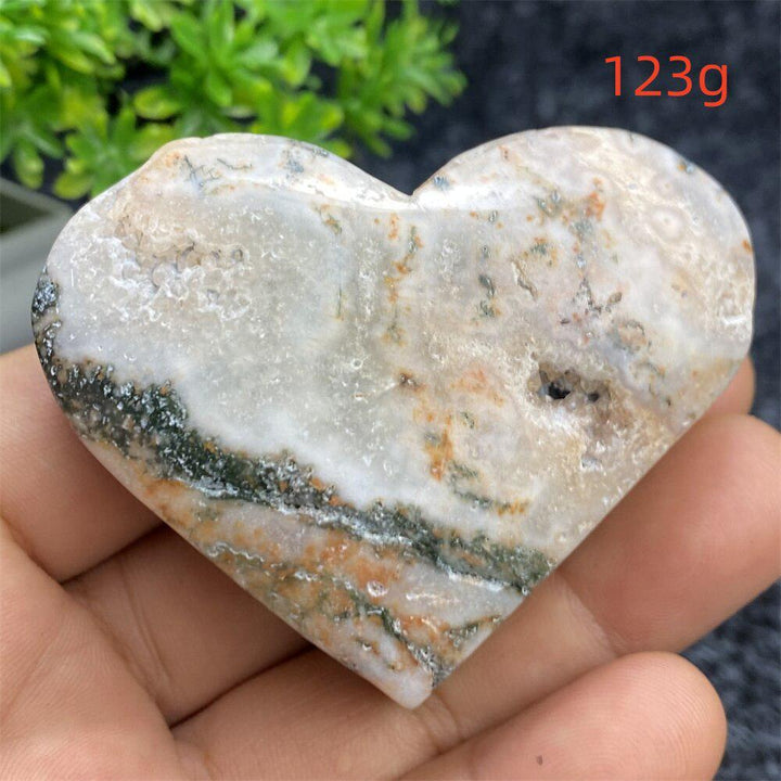 Aquatic Agate Geode Heart